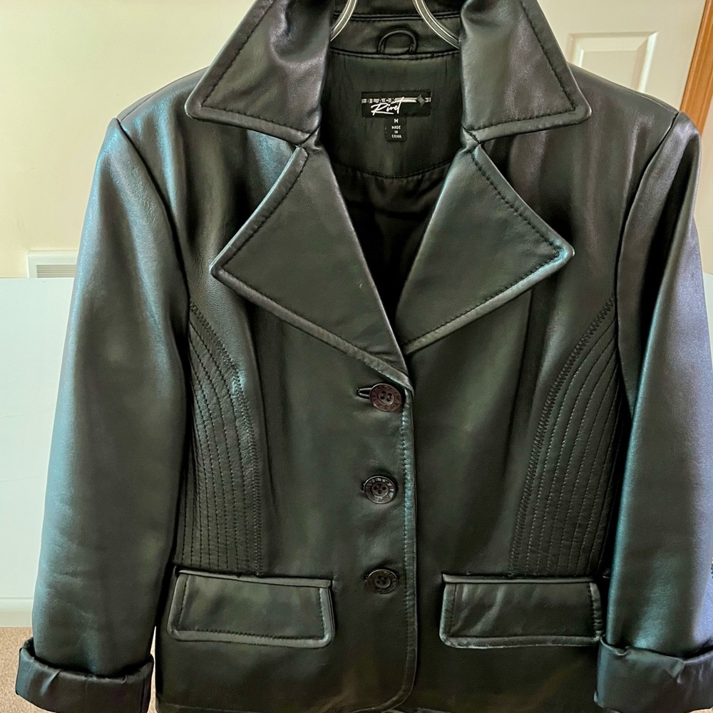 Women's Black Leather Jacket